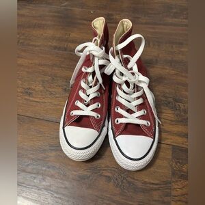 Converse Maroon High Top shoes